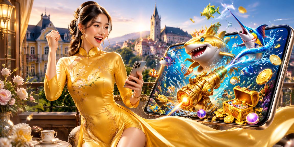 Phong cảnh Đà Lạt yên bình và cá bơi trong hồ